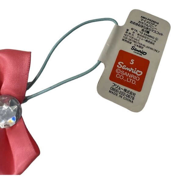 Sanrio My Melody Colorful Bunny Plush 6" With Pink Bow & Yellow Ears Gift Easter - Picture 6 of 8